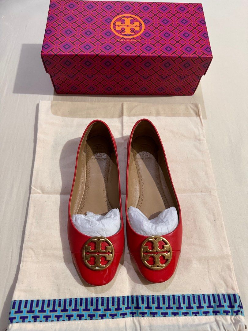 Tory burch chelsea cap toe ballet flat discount