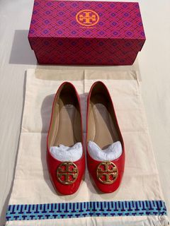 Tory Burch Chelsea Cap-Toe Ballet Flats Nappa and Patent Leathers