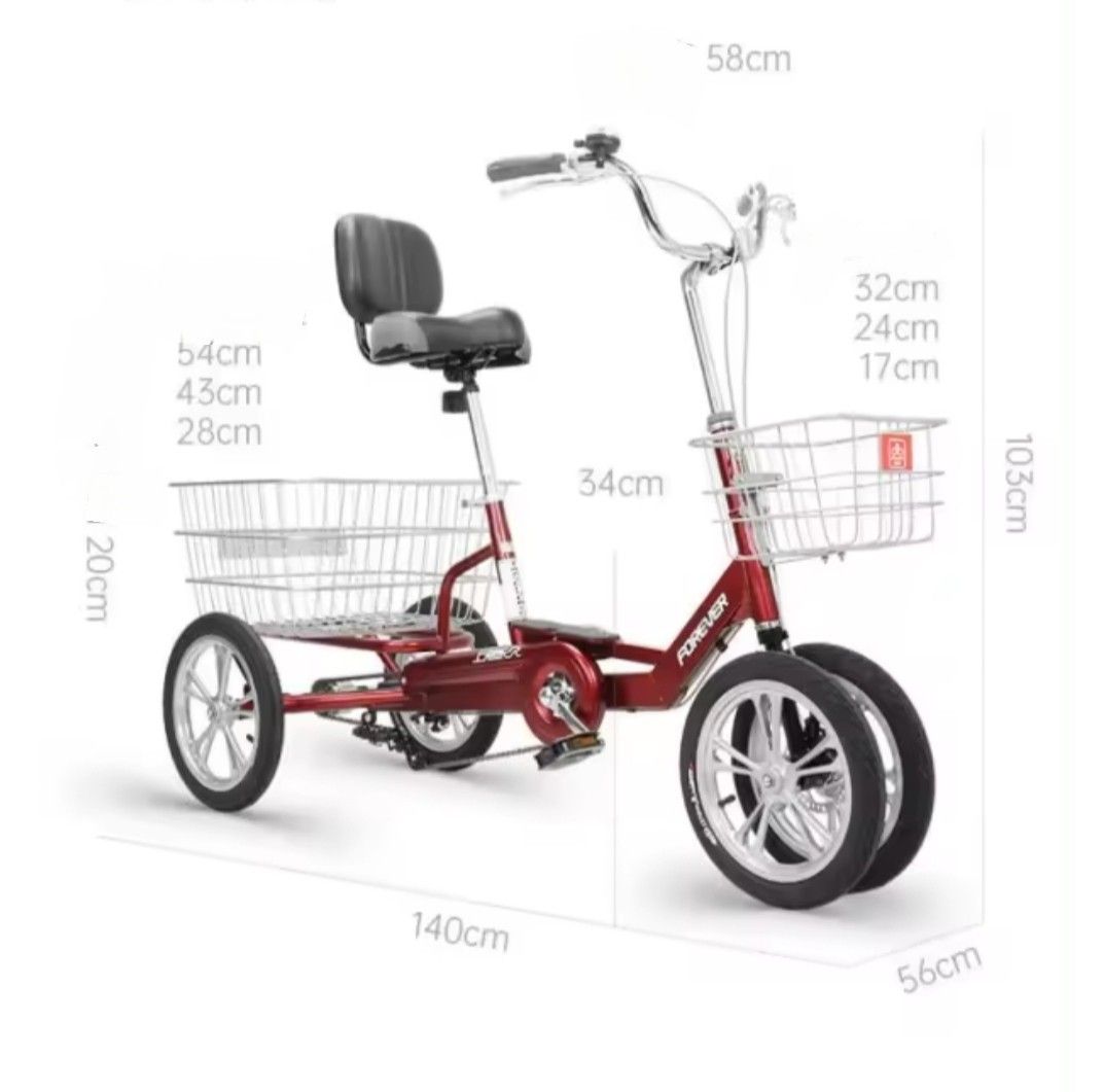 Tricycle with 4 wheels on sale