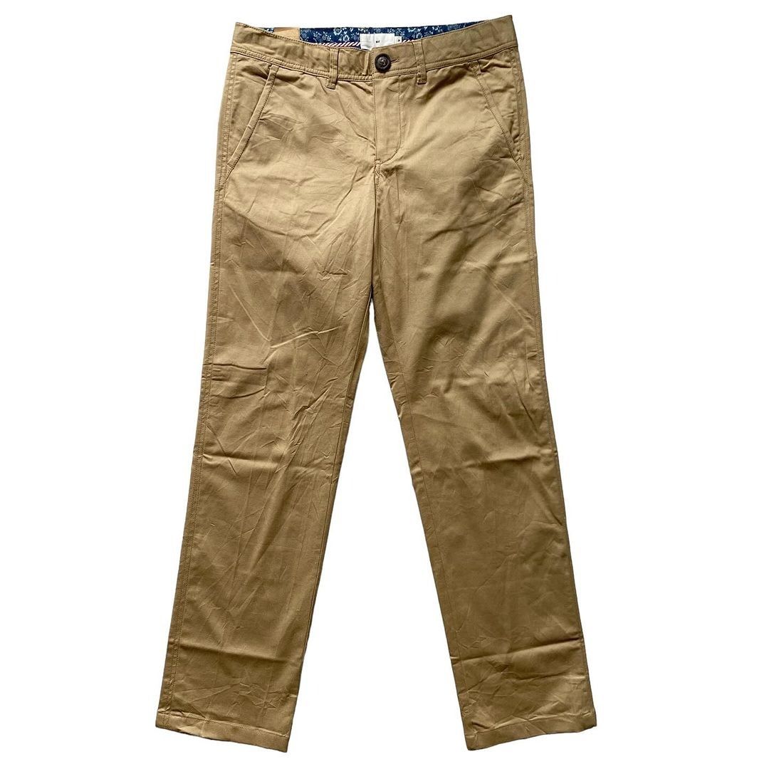 UGIZ MEN SLIM FIT COTTON CHINO PANTS KHAKI (29), Fesyen Pria