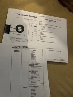 UPCAT/CAT Reviewer (Maroon Blue Book XEROX)