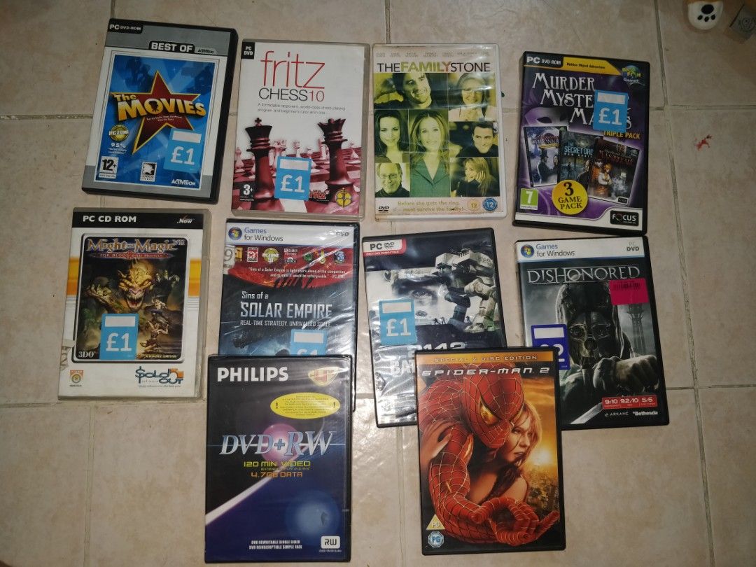 Various original DVD PC Games, movie (Category: Others) located in Pasig City. Submitted by edrell (Listing ID 1297002535, Image 1). Description: - Old but goodies - Can be traded with DVD writer.