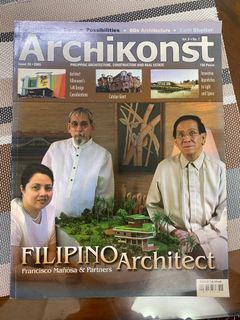Vintage Archikonst Philippine magazine filipino architect - francisco manosa - preloved book