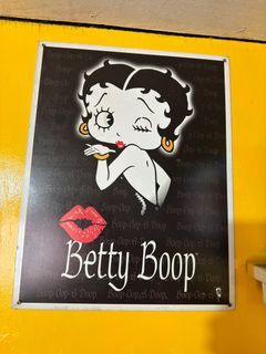 Vintage Betty Boop Original Metal Signage