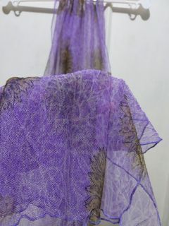 Vintage Lavender with Sun Prints Scarf