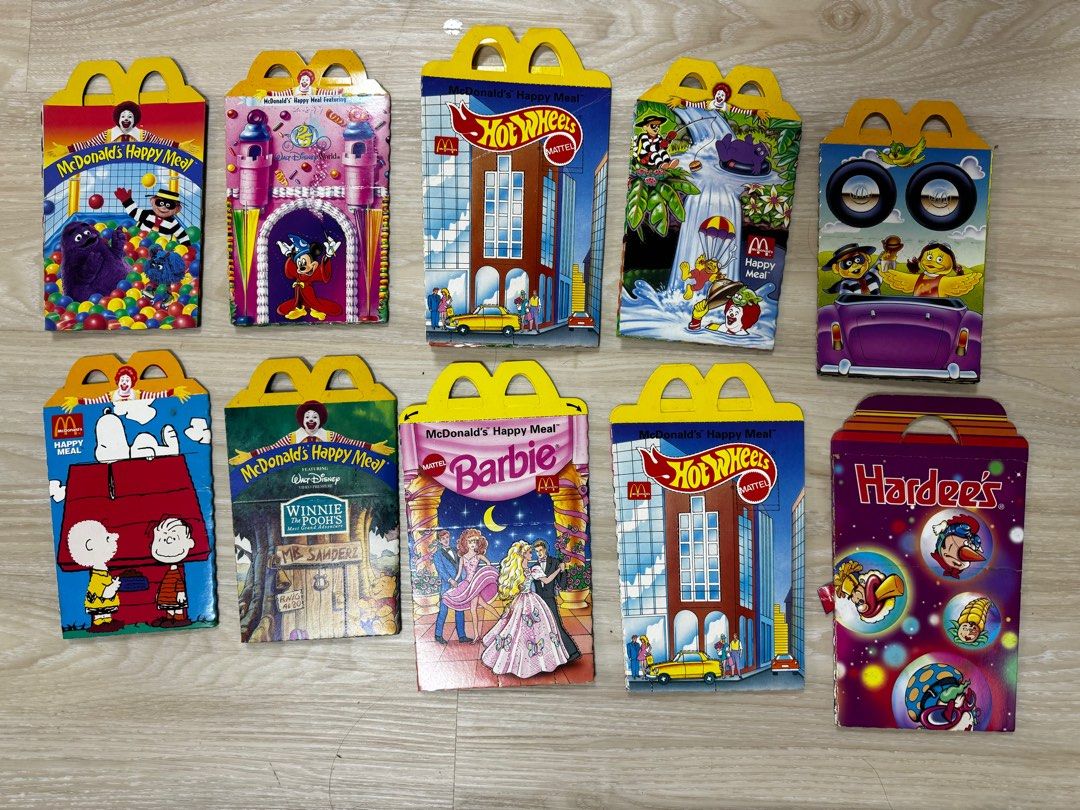 Vintage Mcdonalds happy meal boxes, 興趣及遊戲, 收藏品及紀念品, 古董收藏- Carousell