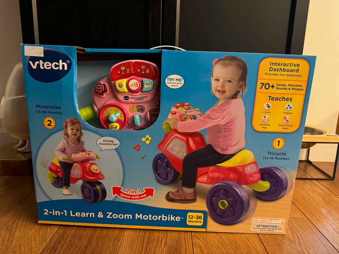 VTECH 2 in 1 Learn Zoom Motorbike Carousell