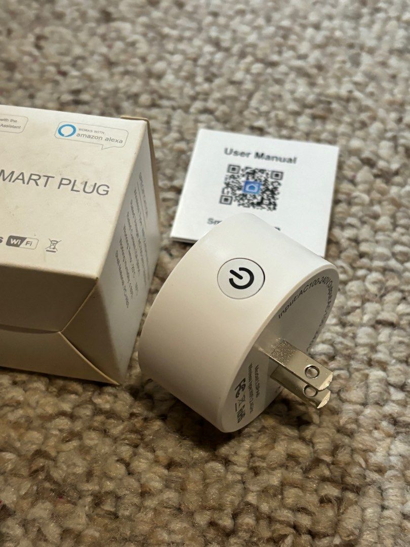 Wifi Smart Plug (Category: Cables & Adaptors) located in Quezon City. Submitted by oohsonice (Listing ID 1296941855, Image 3). Description: Wifi Smart Plug works with Google Assistant and Amazon Alexa Unused.