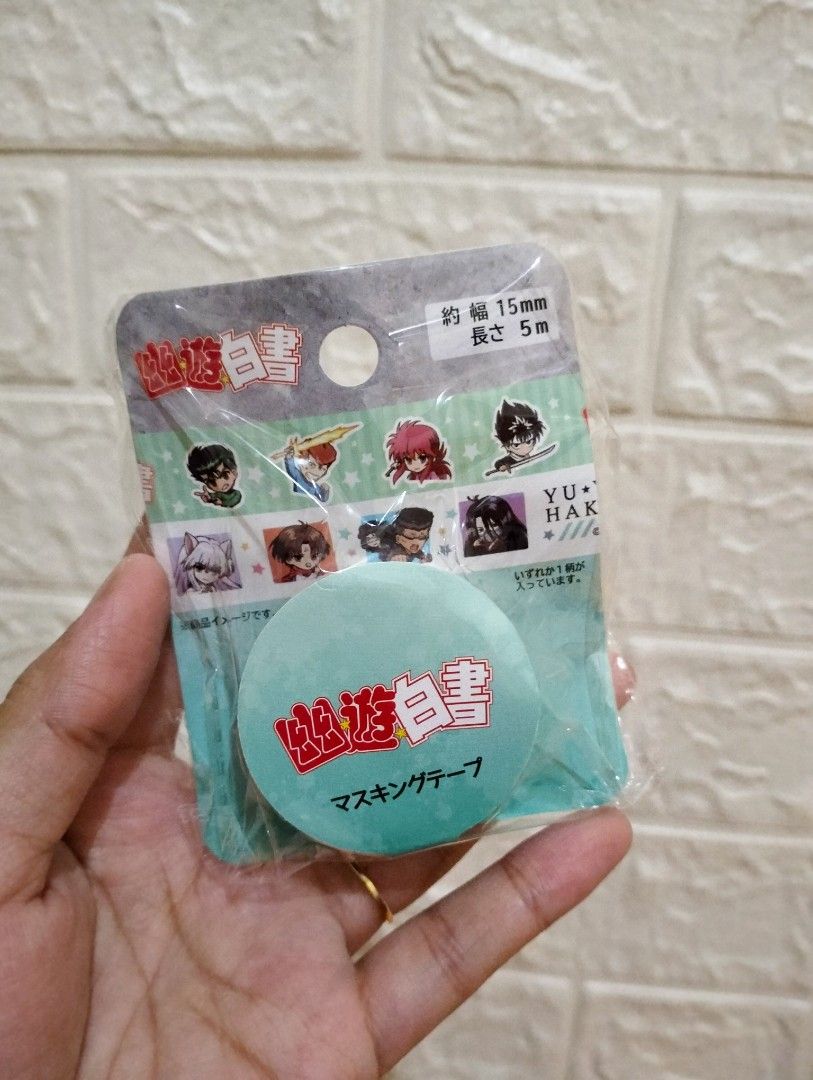 Yu yu hakusho ghost fighter washi tape (Category: Comics & Manga) located in Bulacan. Submitted by nyawnyaww (Listing ID 1296991572, Image 1). Description: 95 each.