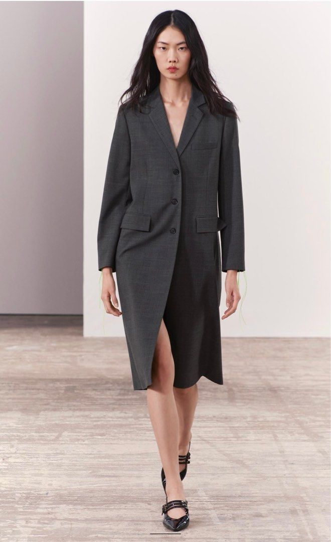 Zara tailored frock coat cheap