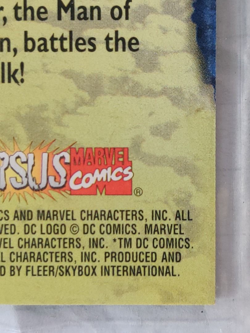 1995 DC versus Marvel Rival Superman/Hulk, Hobbies & Toys, Memorabilia ...