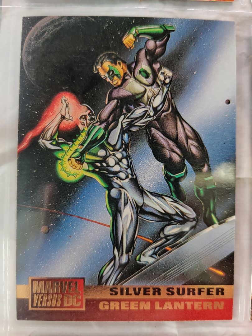 1995 Marvel versus DC Rival Silver Surfer/Green Lantern (Category: Comics & Manga) located in Kawit. Submitted by ryuko.matoi (Listing ID 1297239114, Image 1). Description: 1995 Marvel versus DC Rival Silver Surfer/Green Lantern No reply means not interested No trade/swaps No reservation MOP - BDO & Cash Pick up location: Rosedale Residences, Barangay San Sebastian, Kawit Cavite..