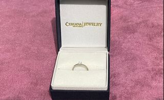 18k gold ring white gold promise ring 