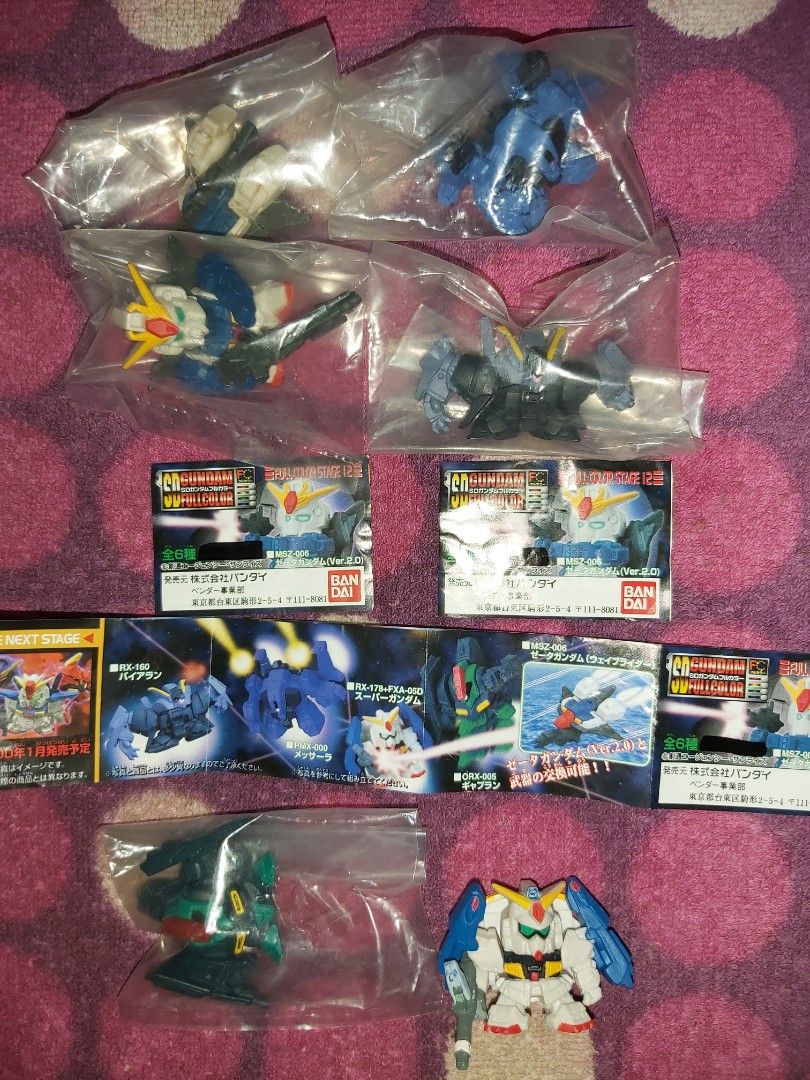 已上色FXA-05D + RX-178 超級高達Z 高達Q版扭蛋SD GUNDAM FULL COLOR