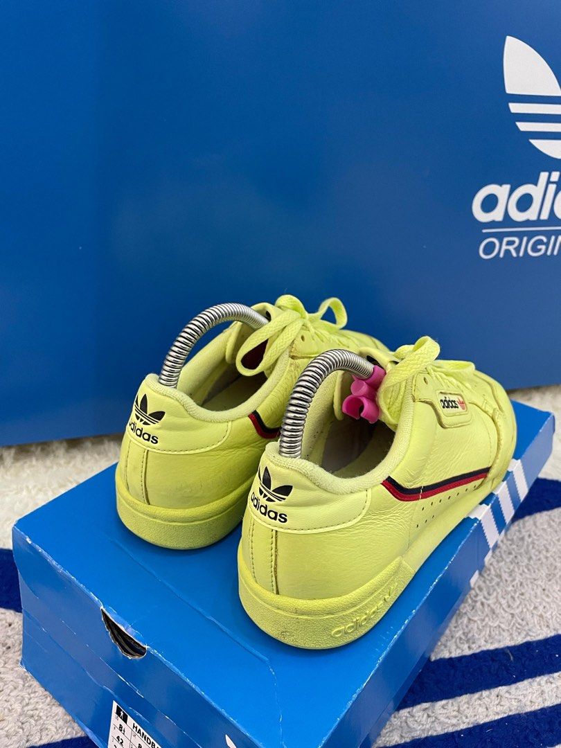 Adidas continental 8 neon yellow store