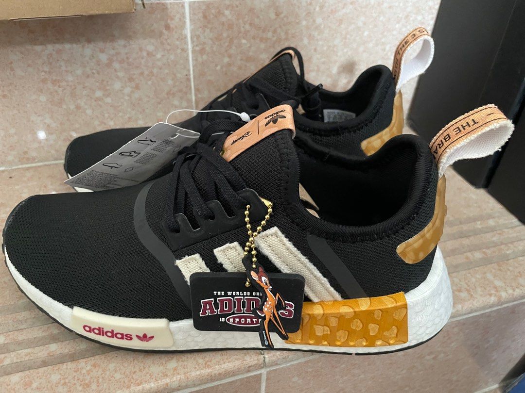 Adidas x Disney NMD black 黑) 小鹿班比Bambi, 女裝, 鞋, 波鞋