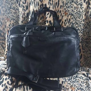 Agnes B leather briefcase