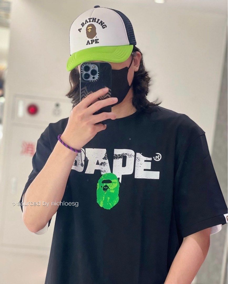 BAPE ARMY RELAXED FIT TEE Men s Fashion Tops Sets Tshirts Polo Shirts on Carousell