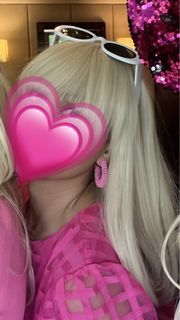 Blonde Wig with Full Bangs