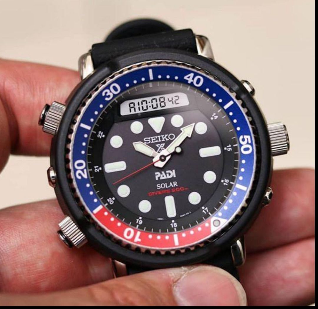 BNIB SEIKO PROSPEX MODERN INTERPRETATION OF THE 1982 HYBRID DIVER S Men WATCH REFS. SNJ027P1 SNJ027P SNJ027 ARNIE