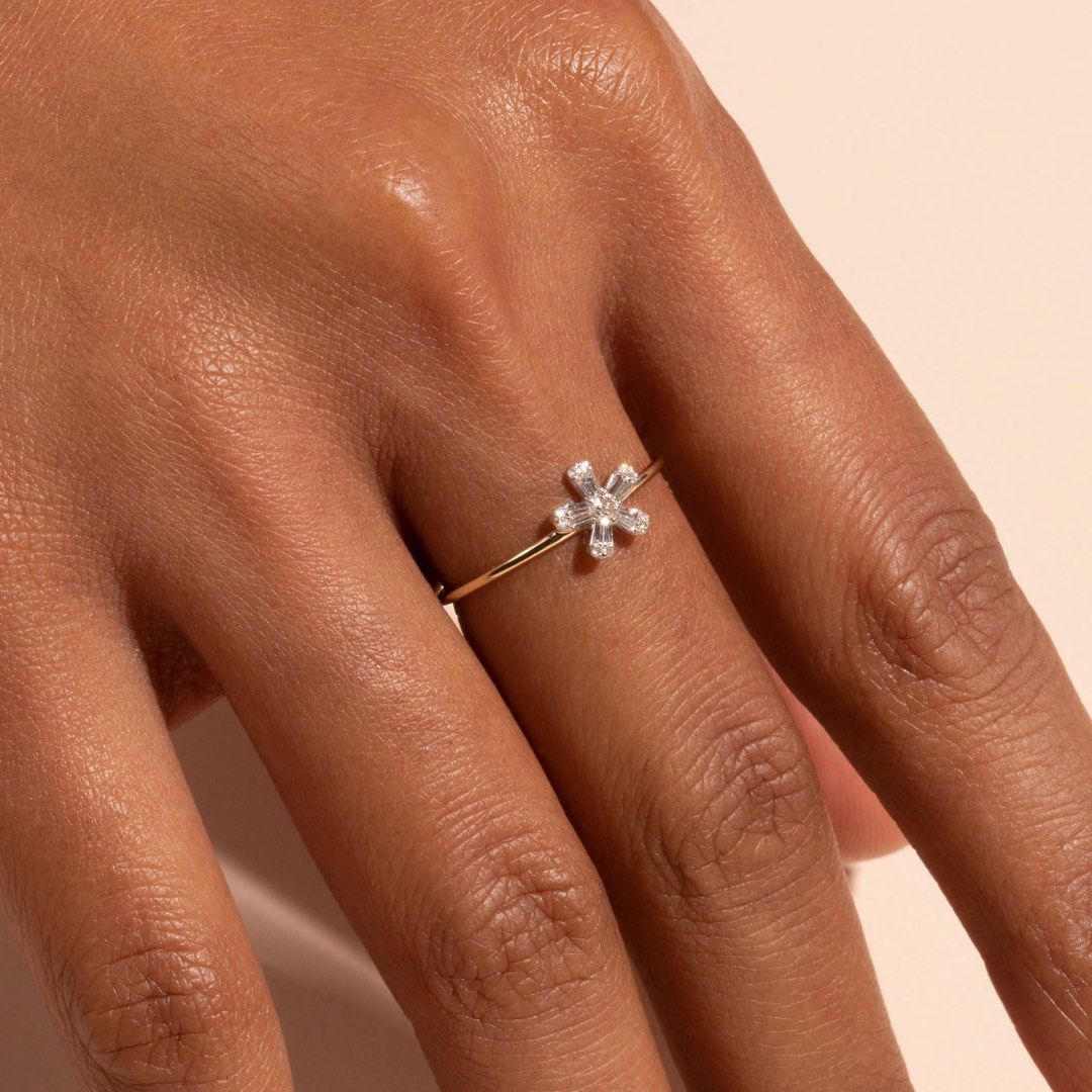 Stone and strand rings top