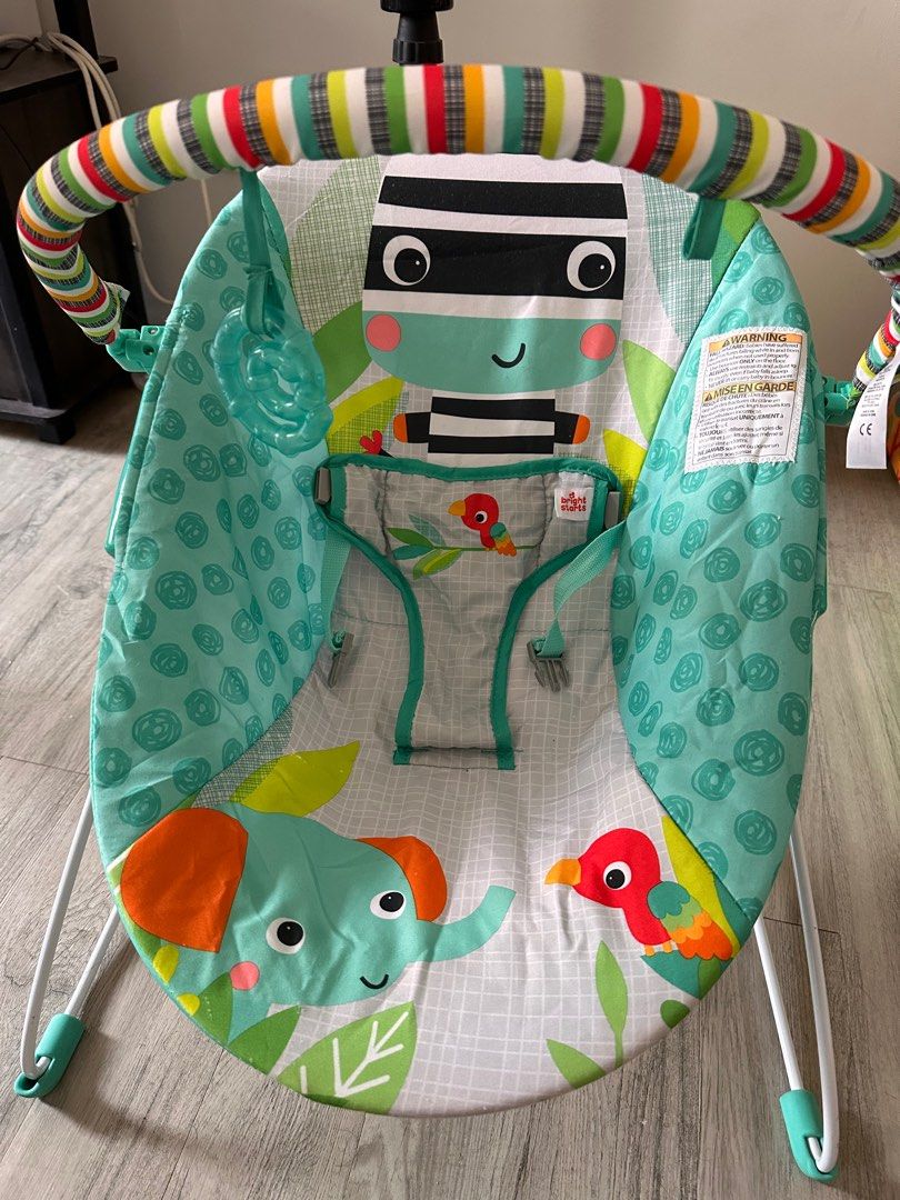 Bright starts rainforest baby bouncer (Category: Cots & Cribs) located in Imus. Submitted by camillegcleans (Listing ID 1297213793, Image 2). Description: Working good condition .