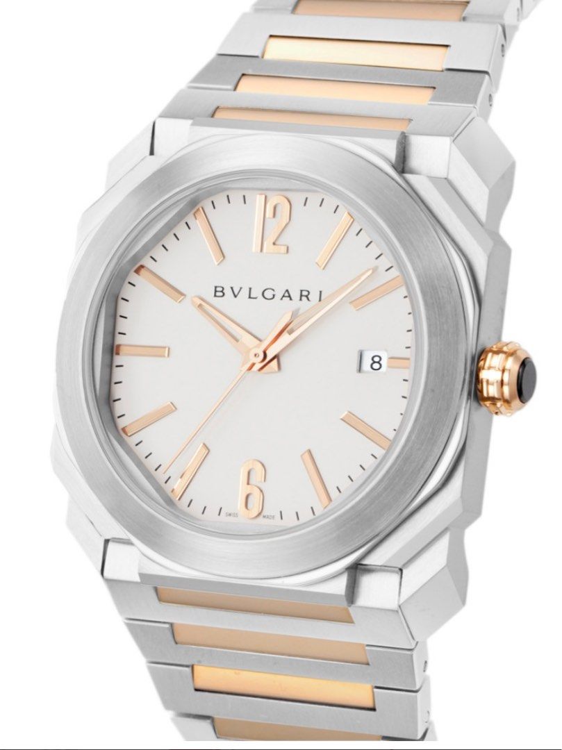 BVLGARI Octo Solotempo 38mm two tone 名牌, 手錶- Carousell