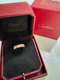 Cartier Love Ring  Authentic with Diamonds Rose Gold Authentic
