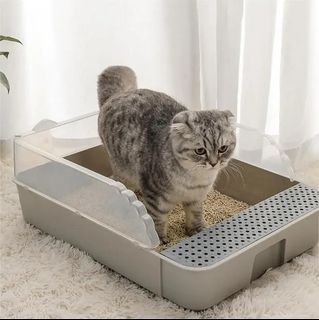 CAT LITTER BOX WITH FREE SHOVEL