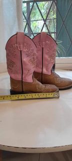 Cavenders Full Leather cowboy boots for girls 2-4yo