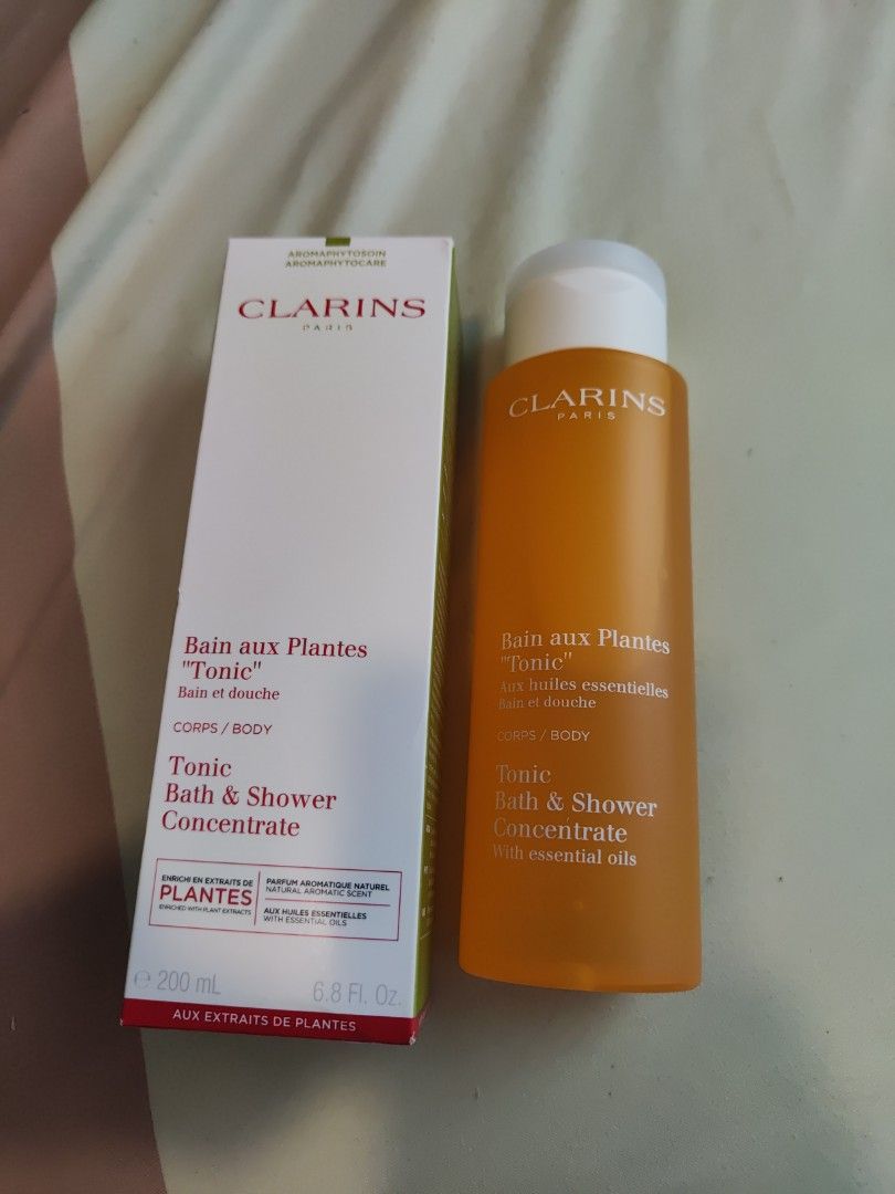 Clarins Tonic Bath & Shower Concentrate, Beauty & Personal Care, Bath &  Body, Bath on Carousell