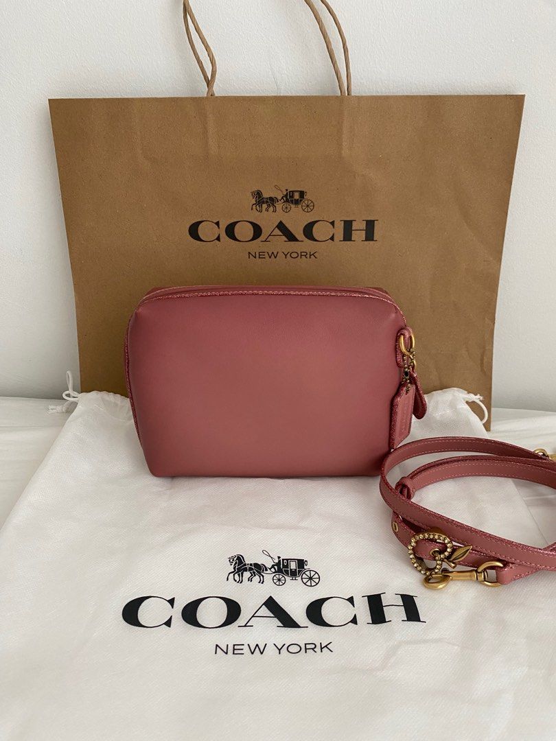 Coach pink sling bag