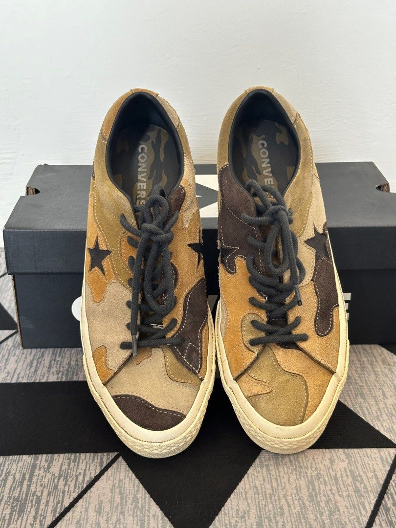 Converse One Star Camo Suede (Original), Fesyen Pria, Sepatu