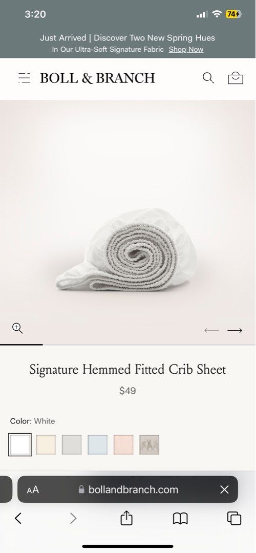 Crib sheets Boll and Branch brandnew (Category: Cots & Cribs) located in Dagupan City. Submitted by shoppaholic_mom_of_beabee (Listing ID 1297171759, Image 2). Description: Size 52x28 inches. 480 white, 550 for the bunny. What makes this fabric different? Made free from toxins at every step, so both you and baby can sleep better at night: this fitted crib sheet is buttery, breathable, and gets softer with every wash. We source the finest long-sta