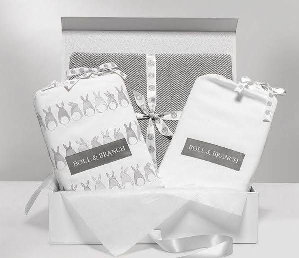 Crib sheets Boll and Branch brandnew (Category: Cots & Cribs) located in Dagupan City. Submitted by shoppaholic_mom_of_beabee (Listing ID 1297171759, Image 1). Description: Size 52x28 inches. 480 white, 550 for the bunny. What makes this fabric different? Made free from toxins at every step, so both you and baby can sleep better at night: this fitted crib sheet is buttery, breathable, and gets softer with every wash. We source the finest long-sta