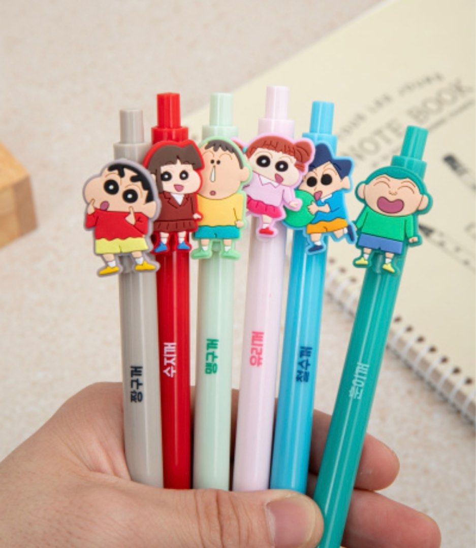 Daiso Korea Crayon Shin-chan Gel pens, Hobbies & Toys, Stationery ...
