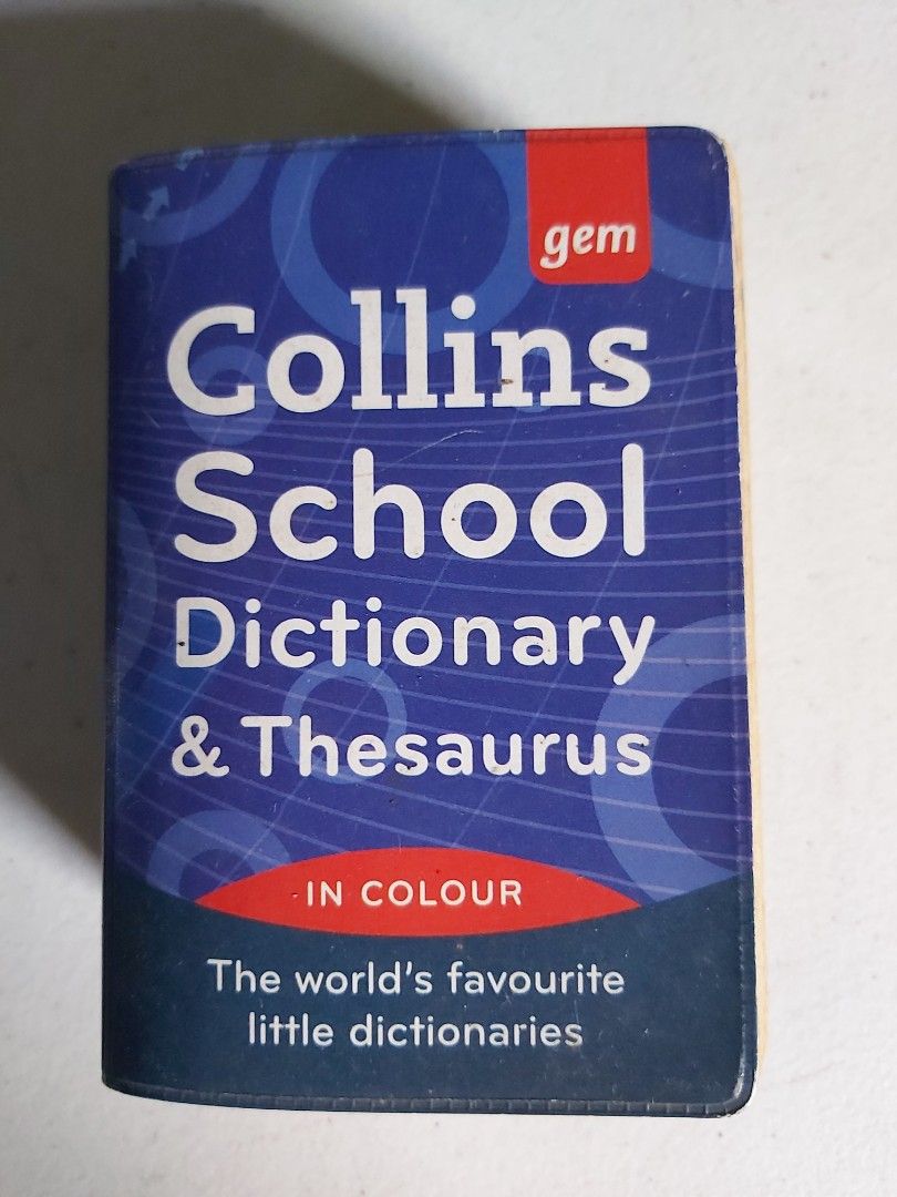 Dictionary Collins Thesaurus Pocket (Category: Textbooks) located in Manila. Submitted by trevy (Listing ID 1297135129, Image 1). Description: Dictionary still clear in inside and very readable even its small..