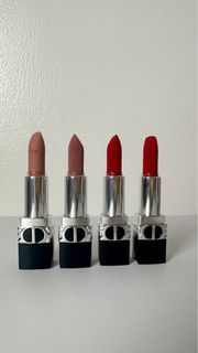Dior Rouge lipstick mini - shade 999 and 100