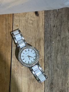 DKNY White Strap Watch