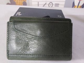 E secure Wallet Leather Card Holder RFI