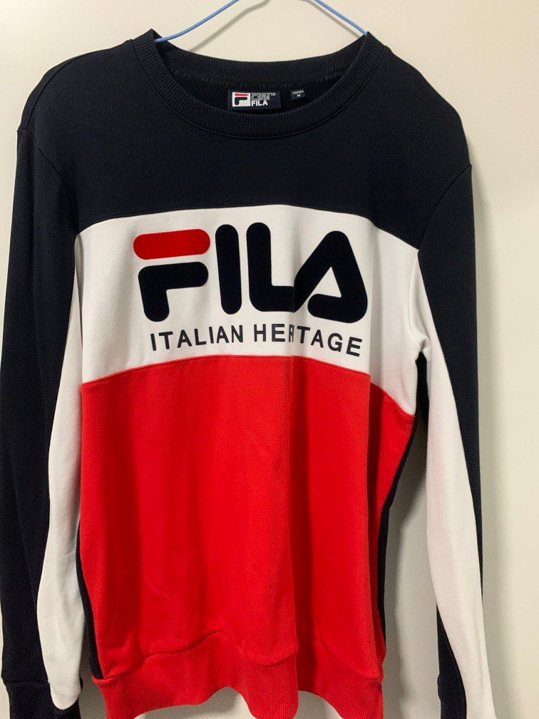 FILA White Line Pullover