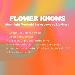 Flower Knows 02 Goldfish Pearl Lip Gloss