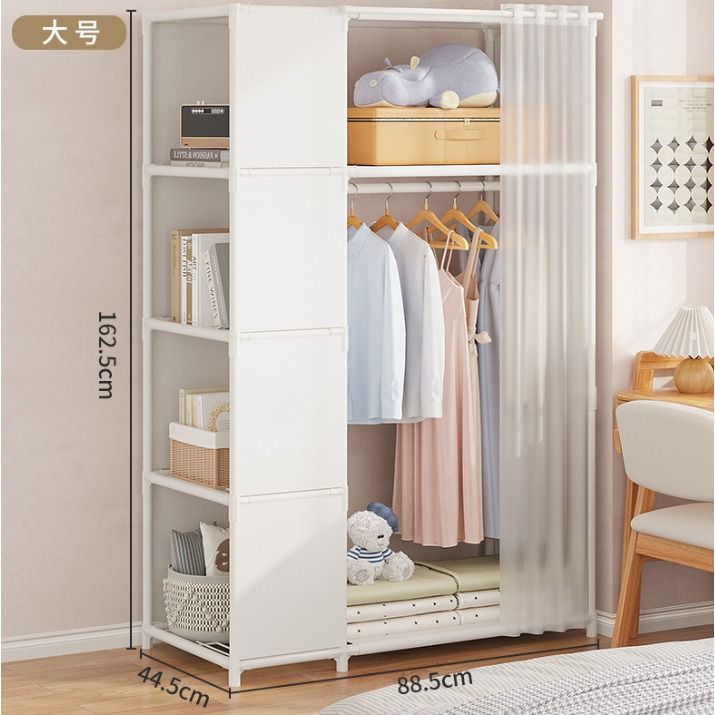FREE DELIVERY Simply Clothes Rack Wardrobe Storage Rack For Renter Tenant SJ Furniture Home Living Furniture Shelves Cabinets Racks on Carousell
