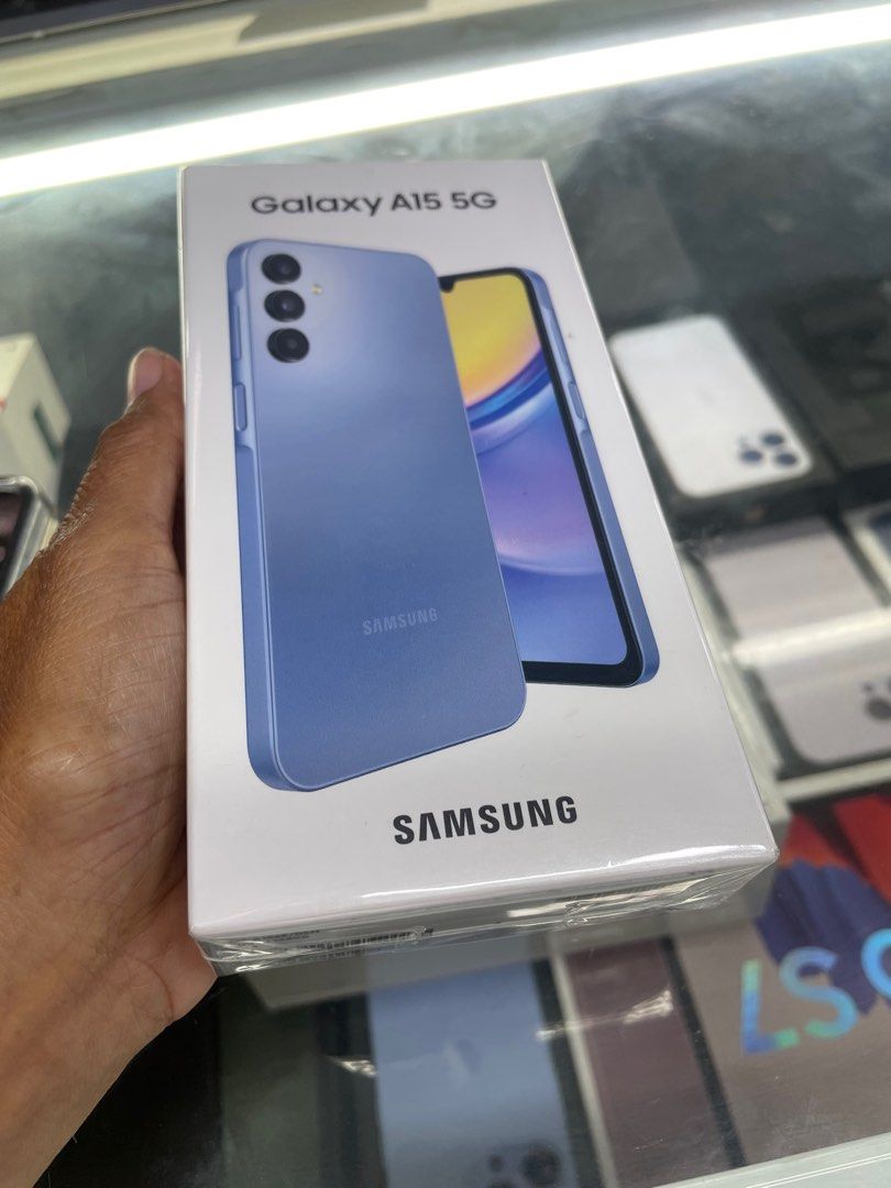 Galaxy A15 5g 128gb 4g ram (Category: Samsung) located in San Juan City. Submitted by tanexsulla42 (Listing ID 1297077966, Image 2). Description: We accept trade in Credit card / Home Credit Shipping Meet ups / Delivery Fb page: Ashley & Lyn.