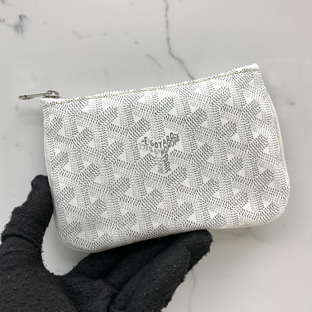 GOYARD WHITE SENAT MINI POUCH 247013367 WE
