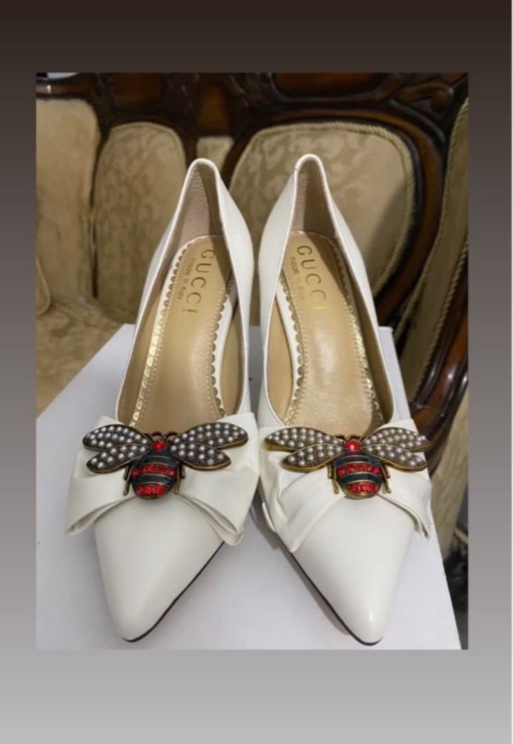 GUCCI heels with bee size 8 Women s Fashion Footwear Heels on Carousell