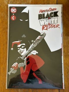 Harley Quinn Black White Redder #2