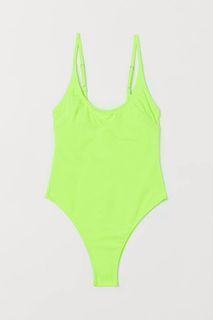 H&M Neon Green Swimsuit XL