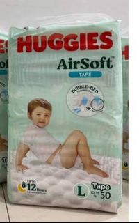 Huggies Airsoft Tape Diaper Large