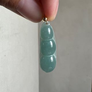 Jade Bean Fudou Pendant